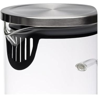 Imagem de Jarra de Vidro Borossilicato 1,4L com Tampa Inox | Resistente ao Calor e Frio | Ideal para Água, Sucos, Chá Gelado e Bebidas | Transparente