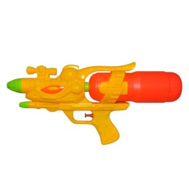 Imagem de Pistola Lança Agua Brinquedo com Cilindro Médio 600ml Praia Piscina 36cm de Comprimento Gatilho Leve