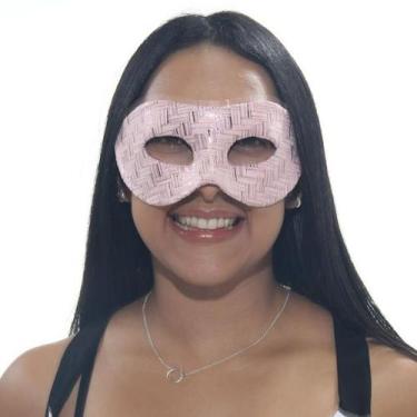 Imagem de Máscara Veneza Tecido Geométrico - Rosa - Abrakadabra, UNICA, U