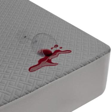 Imagem de Protetor de colchão de bambu premium – Capa de colchão de cama queen size, impermeável e ultramacia, respirável, silenciosa, lavável para conforto e proteção MC03QUEEN-LG