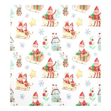 Imagem de SEHANY Capa magnética para lava-louças de Papai Noel, adesivos magnéticos para decoração de Natal antiarranhões para painel de geladeira e lava-louças, decoração de Natal de cozinha doméstica 58 x 66