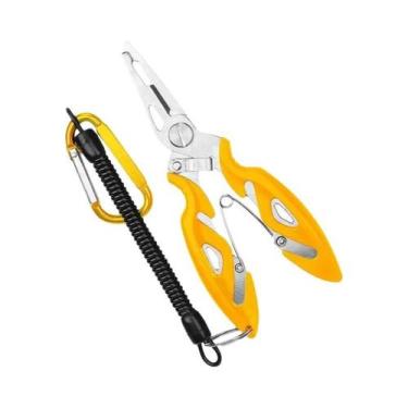 Imagem de Alicate Multifuncional Para Pesca Com Cortador De Linha E Removedor De