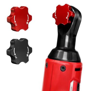 Imagem de Keymarx Botão de chave catraca compatível com catraca M12 – Acessório de soquete de acionamento reversível de 9,5 cm com botão magnético giratório – Complemento de substituição de ferramenta para