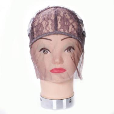 Imagem de Touca Com Tela Para Confecção De Peruca Front Castanho Médio - C&C Sho