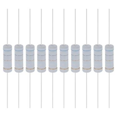 Imagem de YOKIVE 10 unidades de resistores de filme de óxido metálico de 6,8 ohm e 5 watts, 5% de chumbo axial de resistor de tolerância | À prova de chamas para circuitos eletrônicos DIY, projetos de áudio e