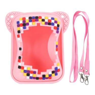 Imagem de Capa de silicone Grcfumo para brinquedos interativos, bolsa de armazenamento de viagem para animais de estimação eletrônicos, capa digital de brinquedo interativo para animais de (Rosa)