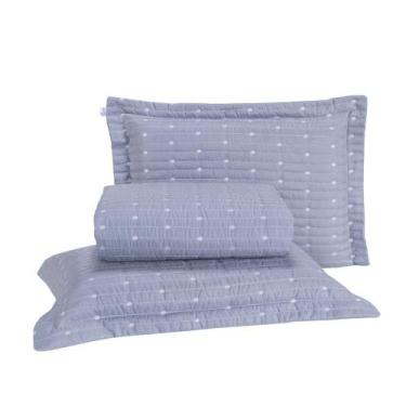 Imagem de Kit Cobre Leito Casal Padrão 3 Peças Bordado Urbany Hipercal 400 Fios 