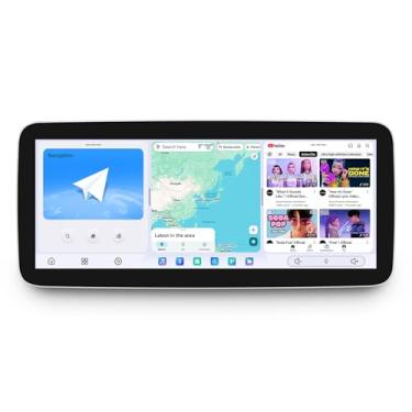 Imagem de JOYING Rádio automotivo para Toyota Sienna 2004-2010, tela sensível ao toque QLED de 12,3 polegadas, Android 13, estéreo, 12 GB + 256 GB com carpaly e Android Auto, AM/FM, navegação GPS, Bluetooth