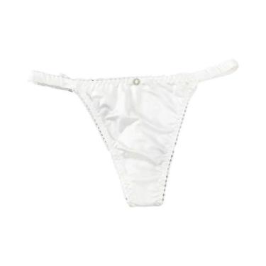 Imagem de Calcinhas De Cetim Sexy De Cintura Baixa Para Meninas, Brilhantes, Mac