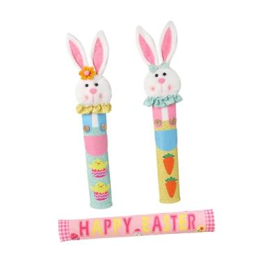 Imagem de WeiLaiKeQi Conjunto de 3 Protetores de Puxador de Geladeira com Tema de Páscoa - Enfeites Decorativos para Freezer, Frigobar e Forno Micro-ondas