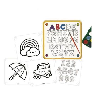 Imagem de Jogo De Pintura Infantil Pinte E Apague Aquarela Babebi