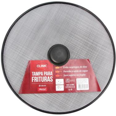 Imagem de Tampa para Frituras Metal Telada para Frigideira 29cm Clink