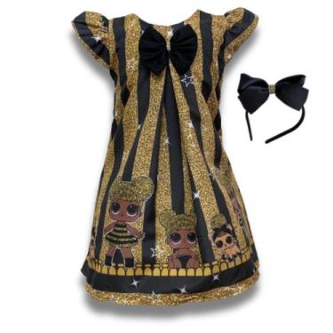 Imagem de Vestido Temático Lol Queen Bee Trapézio Festa - Bento E Maria Moda Inf