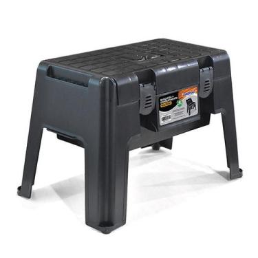 Imagem de Banqueta e Maleta Organizadora 2 em 1 Multiuso Até 150KG 25833PM Arqpl