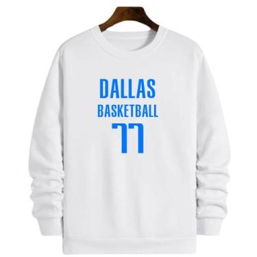 Imagem de Blusa Moletom Gola Basquete Dallas Basketball número 77 - Loja Click C
