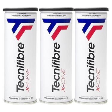 Imagem de Bola de Tênis Tecnifibre X-One Pack com 03 Latas-Unissex