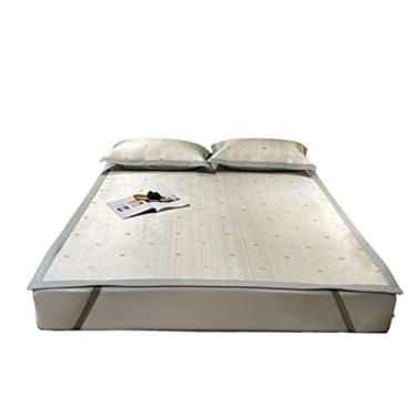 Imagem de Assento de Seda Gelado Lavável à Máquina 3 Peças Assento de Ar Condicionado Macio Dobrável (Cor: A, Tamanho: 1,8M)