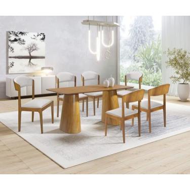 Imagem de Sala de Jantar 6 Cadeiras 1,80x0,90m Brindisi Art Salas