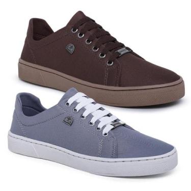 Imagem de Kit 2 Tênis Casual Masculino Street Confort Super Estiloso - Bless Ace