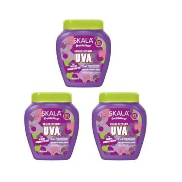 Imagem de Creme Skala 1Kg 2 X 1 Pentear E Hidratar Uva - Kit C/3Un