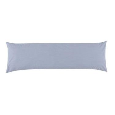 Imagem de Fronha Body Pillow Altenburg Percal 180 Fios 40x130 Neutral Azul