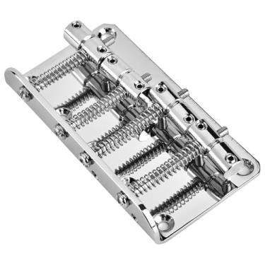 Imagem de Luqeeg Ponte de Baixo de Precisão de 4 Cordas Feita de Metal, Diferentes Opções de Cores, Material Premium para um Tom Bonito, Cabe Em Baixos Elétricos, Inclui Parafusos e Chave Sextavada para Fácil