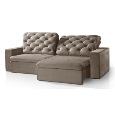 Imagem de Sofá 6 Lugares Rio Branco Retrátil Reclinável Bege