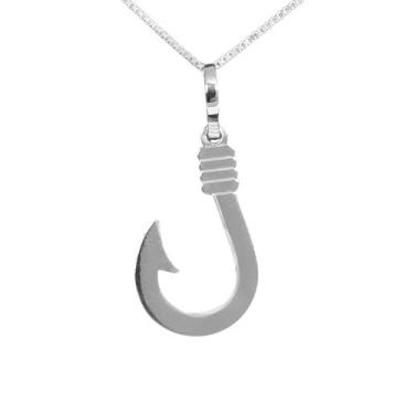 Imagem de Pingente Anzol Pesca Coleção Hobbies Prata 925 - Sam Joias