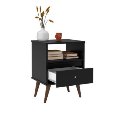 Imagem de Movel Multitarefa Apoio Mesa Mesinha Para Cabeceira Casal Solteiro Woo