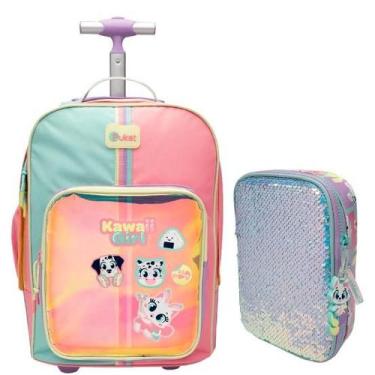 Imagem de Kit Mochila + Estojo Color Block Puket