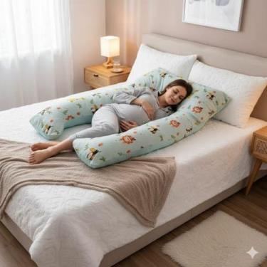 Imagem de Travesseiro Gestante De Corpo Gravida Almofada Amamentação - remienxov