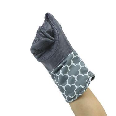 Imagem de Luvas de forno, silicone resistente ao calor, cinza profundo, conjunto