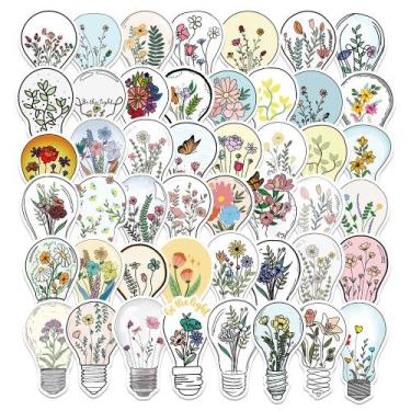 Imagem de Adesivos Lightbulb World 50 unidades Creative Cartoon Waterproof - yiw