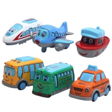 Imagem de 6 peças de desenho animado simulam carros, conjunto de trem - Gloome S