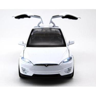 Imagem de Carro de brinquedo Tesla Model X SUV Alloy em escala 1:32 com música e