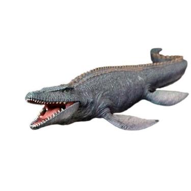 Imagem de Modelo de dinossauro Mosasaurus PVC realista grande para crianças a pa
