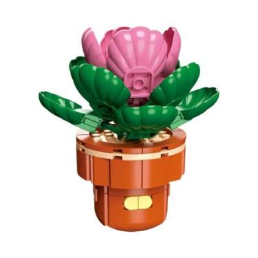 Imagem de Conjunto De Blocos De Montar DIY Para Meninas: Buquê De Flores Eternas