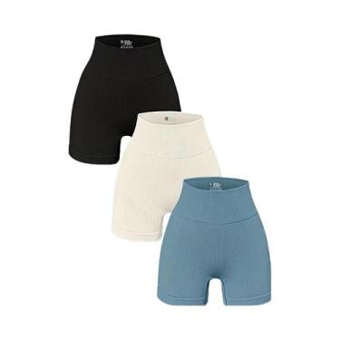 Imagem de Shorts de Yoga Sem Costura para Mulheres - Cintura Alta e Modelagem Ju