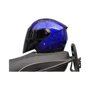 Imagem de Capacete De Motocicleta Unissex Com Lente Dupla Semi-Coberta JIEKAI-51