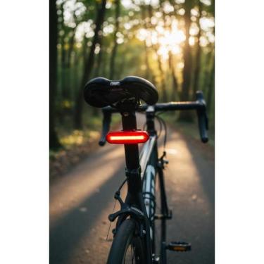 Imagem de Lanterna Bike USB 3 Cores LED 70lm 15h Segura - Congratulations Store