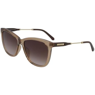 Imagem de Óculos de Sol Calvin Klein Jeans CKJ20807S N 273 - Marrom Cristal 57-Feminino