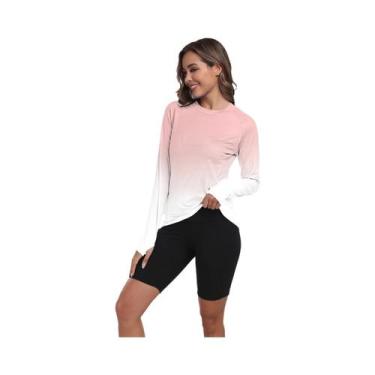Imagem de Camiseta De Proteção UV De Manga Longa Para Mulheres, Leve E De Secage