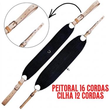 Imagem de Peitoral e cia de Lã Cavalo Vaquejada - selaria shopping do vaqueiro, 