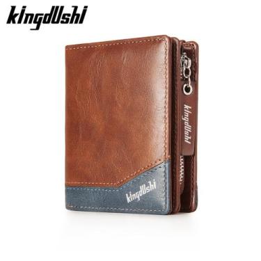 Imagem de Carteira Masculina Estilo Europeia Alto Padrão Em Couro PU Kingdushi, 