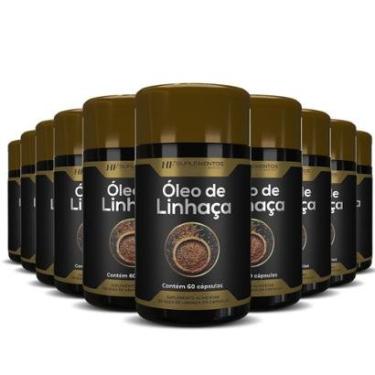 Imagem de 10X OLEO DE LINHAÇA 60CAPS PREMIUM HF SUPLEMENTOS-Unissex