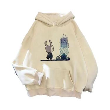 Imagem de Hoodies Masculinos Hollow Knight Ulzzang Grunge Y2k Estilo Estético, P