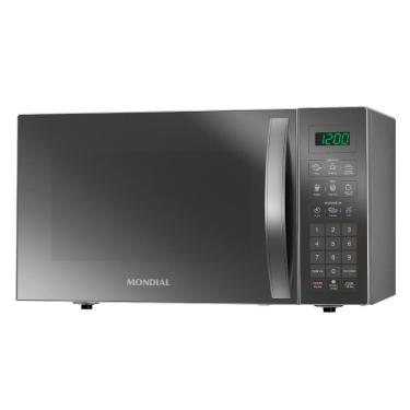 Imagem de Micro-ondas Mondial MO-02-34-E 34L 1400W com Função Kids e Manter Aquecido Cinza Espelh...