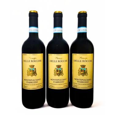 Imagem de 3 Vinhos Tintos Secos Itálianos Montepulciano Principe Delle Rocche 75