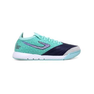 Imagem de Tenis futsal Topper Dominator Fuse - unissex - verde e azul, Vrd, Azl,
