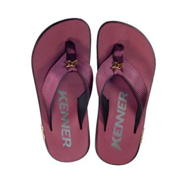 Imagem de Chinelo Sandália Kenner Kivah Gold Bordo, 42